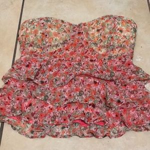 Pink Strapless Sans Souci Top